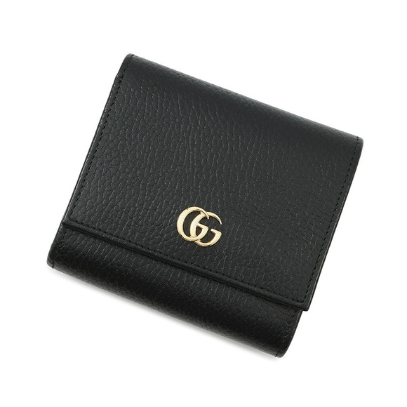 Gucci Handbags - Gucci Bi fold Wallet Double G Leather Limited Black